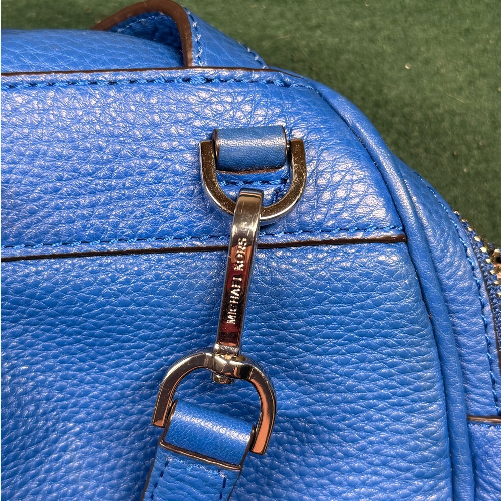 Michael Kors Royal Blue Pebbled Leather Mini Backpack - Picture 6 of 6
